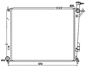 NRF 53174 - Chladič vody -
