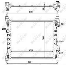 NRF 53195 - Chladič vody -