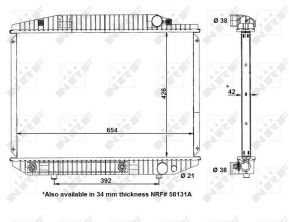 NRF 58131 - Chladič vody -