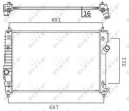 NRF 58505 - Chladič vody -