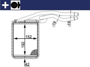 Mahle AH 22 000S - Výmenník tepla vnútorného kúrenia