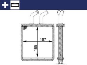 Mahle AH 55 000S - Výmenník tepla vnútorného kúrenia