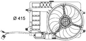 Mahle CFF 29 000S - Ventilátor motora