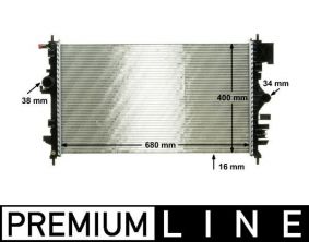Mahle CR 1099 000P - Chladič vody -