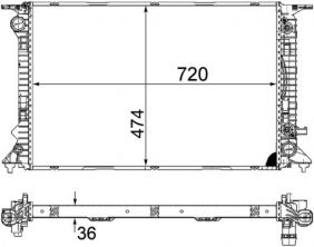Mahle CR 1134 000S - Chladič vody -