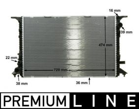 Mahle CR 1201 000P - Chladič vody -