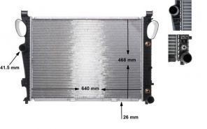 Mahle CR 304 000S - Chladič vody -