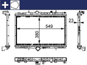 Mahle CR 392 000S - Chladič vody -