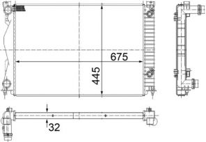 Mahle CR 790 000S - Chladič vody -