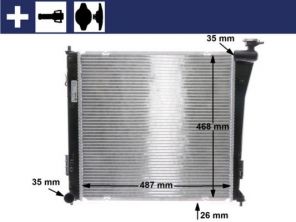 Mahle CR 848 000S - Chladič vody -