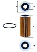 Knecht OX 1076D - Olejový filter -