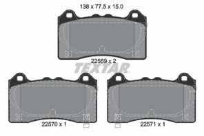 Textar 2256901 - Brzdové platničky -