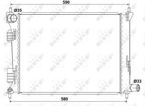 NRF 53166 - Chladič vody -