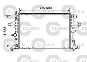 Valeo 234388 - Chladič vody -