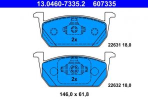 ATE 13.0460-7335.2 - Brzdové platničky -