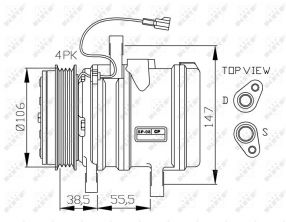NRF 32871G - Kompresor -