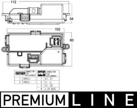 Mahle ABR 68 000P - Regulátor vnútorného ventilátora