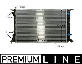 Mahle CR 910 000P - Chladič vody -