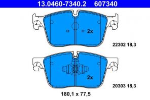ATE 13.0460-7340.2 - Brzdové platničky -