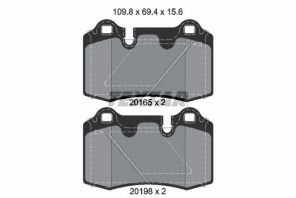 Textar 2016501 - Brzdové platničky -