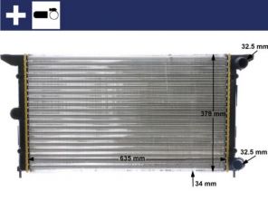 Mahle CR 641 000S - Chladič vody -