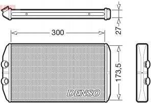 Denso DRR12008 - Výmenník tepla vnútorného kúrenia