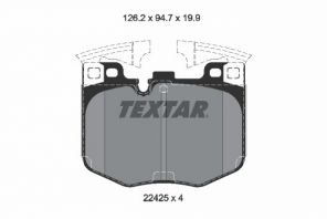 Textar 2242501 - Brzdové platničky -
