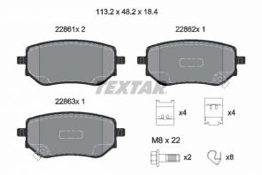 Textar 2286101 - Brzdové platničky -