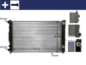 Mahle CR 132 000S - Chladič vody -