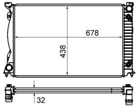 Mahle CR 830 000S - Chladič vody -