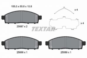 Textar 2508703 - Brzdové platničky -