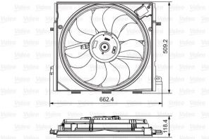 Valeo 696873 - Ventilátor motora -