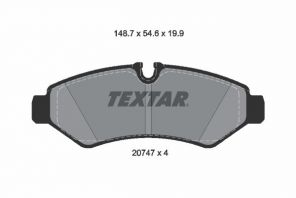 Textar 2074701 - Brzdové platničky -