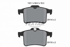 Textar 2511401 - Brzdové platničky -