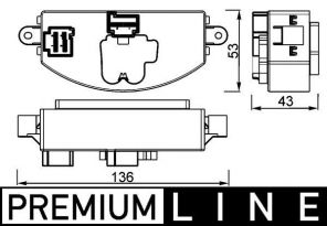 Mahle ABR 106 000P - Regulátor vnútorného ventilátora