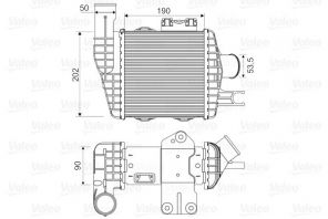 Valeo 818349 - Chladič plniaceho vzduchu -