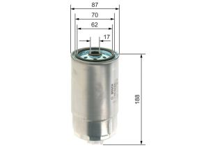 Bosch F 026 402 826 - Palivový filter