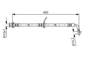 Bosch 1 987 481 613 - Brzdová hadica