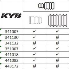 KYB 351007 - Tlmič pruženia -