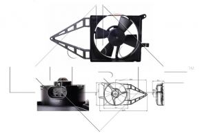 NRF 47020 - Ventilátor motora -