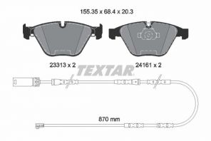 Textar 2331307 - Brzdové platničky -