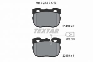Textar 2145905 - Brzdové platničky -