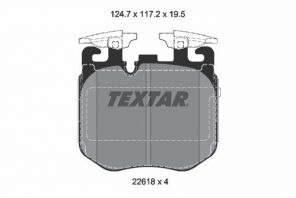 Textar 2261801 - Brzdové platničky -
