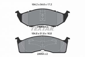 Textar 2495301 - Brzdové platničky -