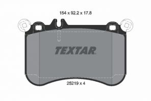 Textar 2521901 - Brzdové platničky -