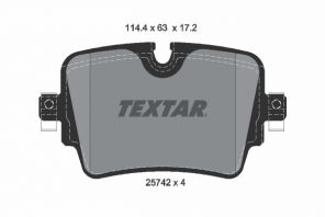 Textar 2574201 - Brzdové platničky -