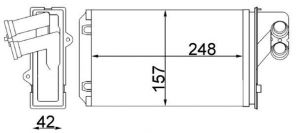 Mahle AH 101 000S - Výmenník tepla vnútorného kúrenia