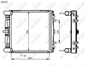NRF 59131 - Chladič vody -
