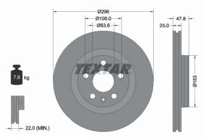 Textar 92323905 - Brzdový kotúč -