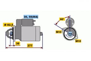 Bosch 0 001 218 110 - Štartér